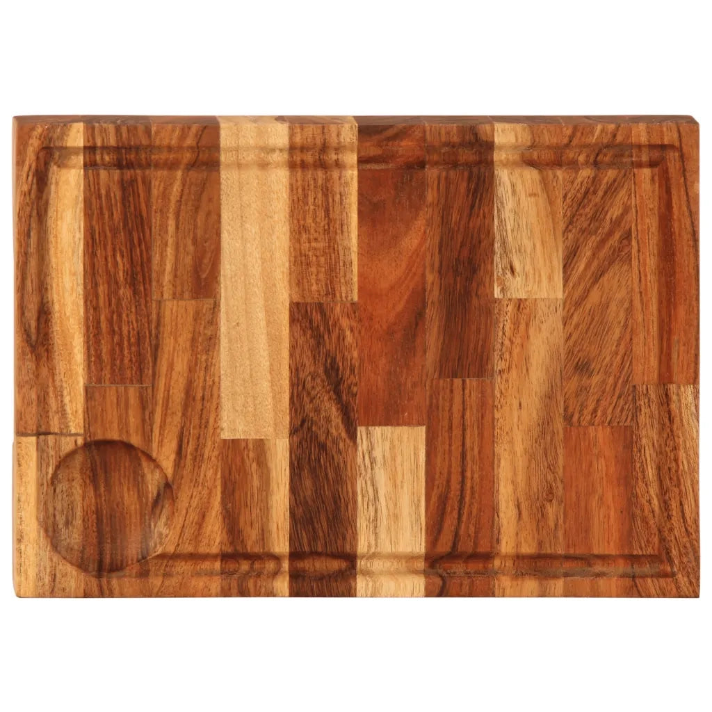 vidaXL Tagliere 30x21x4 cm in Legno Massello di Acacia