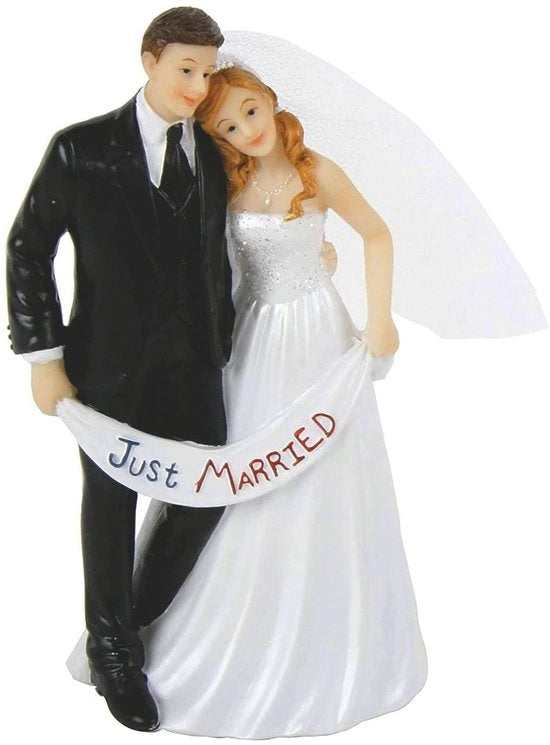 Decorazione per Torte di Natale per Matrimonio - Figura per Torte Decorata a Mano - Dimensioni 8,2 x 5,7 x 13,5 cm