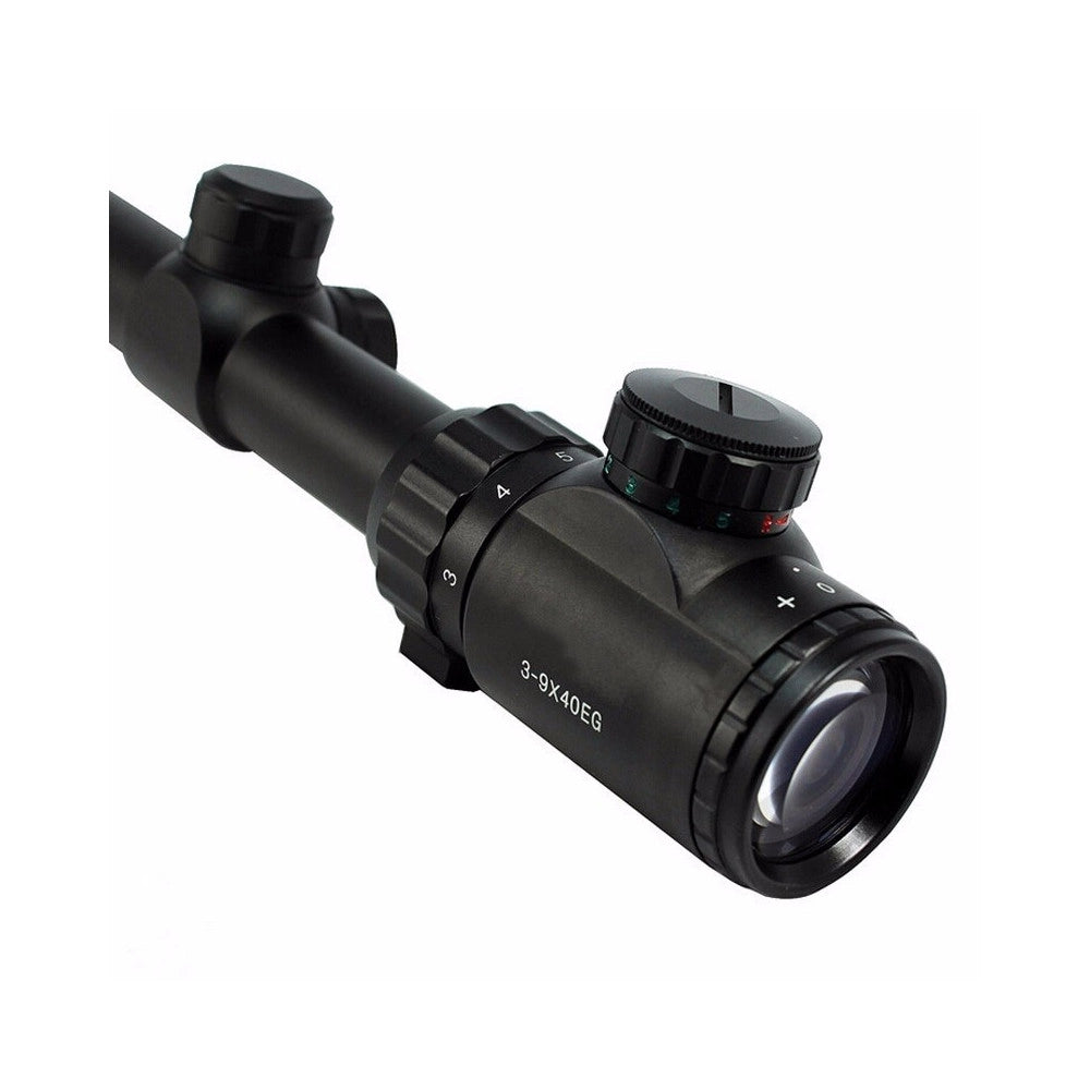 Trade Shop - Mirino Ottico Di Precisione Per Fucile Per Carabina Reticolo Illuminato 3-9x40eg -
