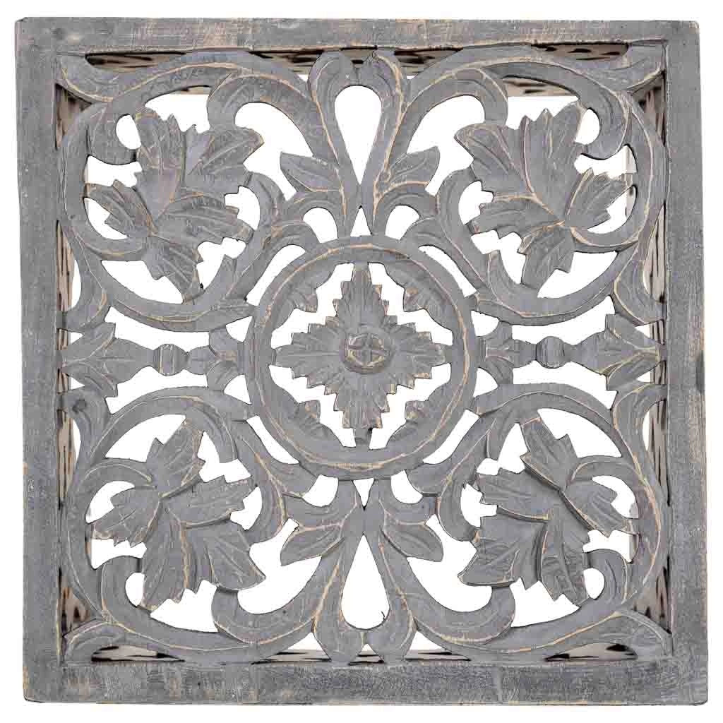 Tavolino in legno bianco fatto a mano 45x45x45h