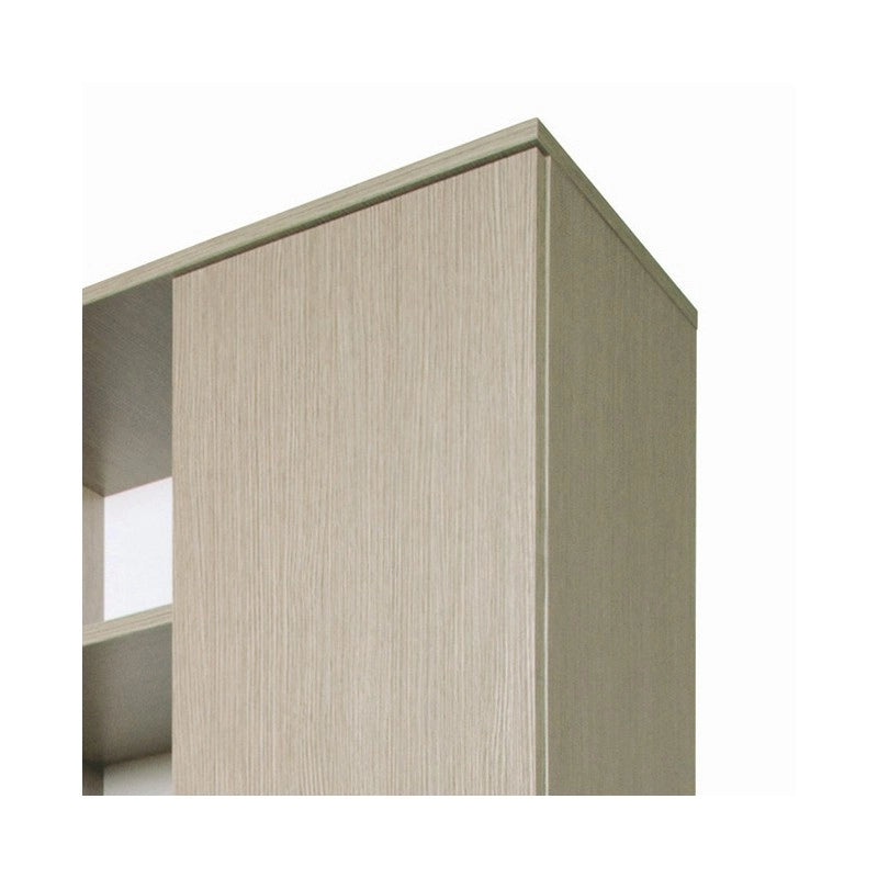 Armadio scarpiera multiuso Olmo in legno nobilitato 2 ante h130x71x38 cm