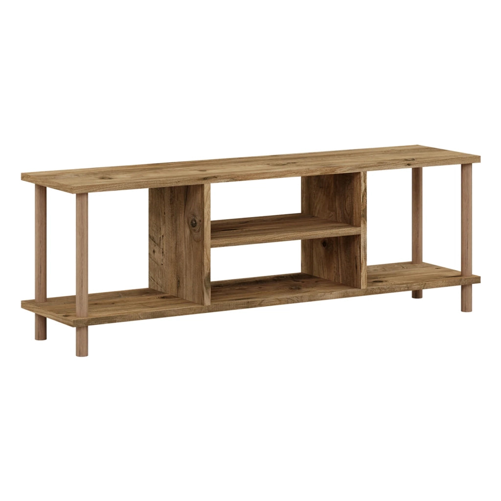 Mobile porta TV con spazio contenitore 43 x 120 x 29 cm effetto legno 03_0007885