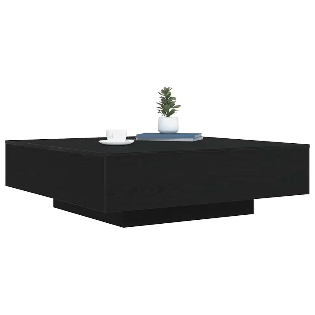 Tavolino da Salotto-Tavolino da soggiorno-Tavolo Rovere Nero 100 x 100 x 31 cm 583232