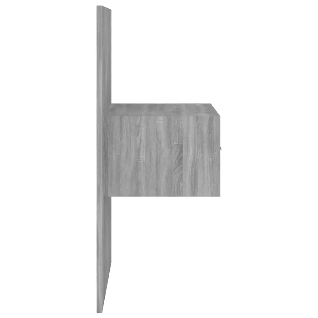 Testiera Letto con Comodini-Testiera con Contenitore in Legno Multistrato Grigio Sonoma 747961