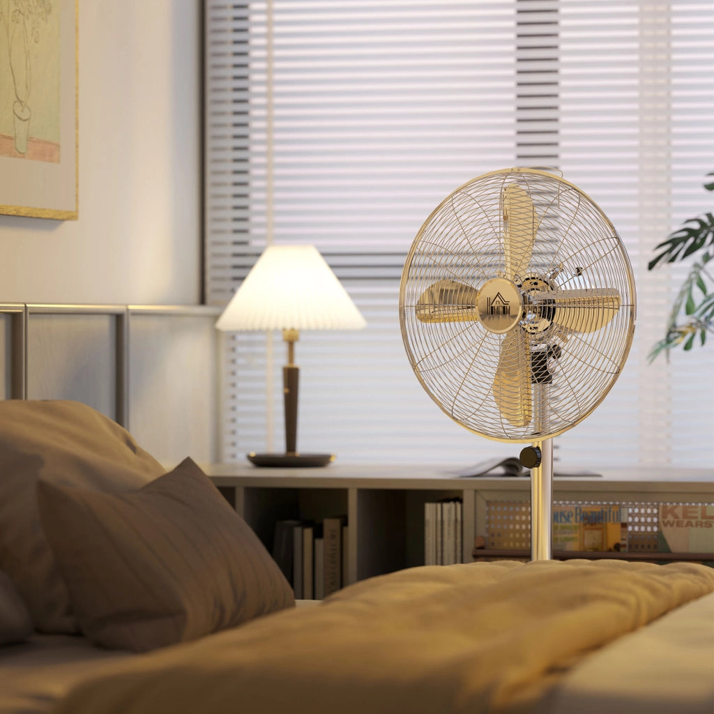 Ventilatore da pavimento regolabile ¨C Zephmum ¨C Argento 50W 87-120cm 3 velocita'