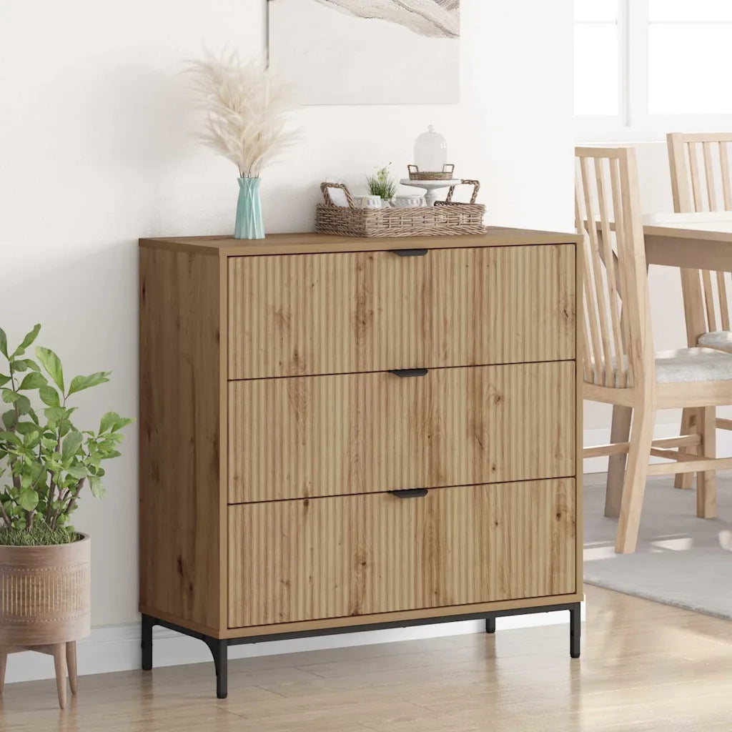 Credenza Rovere artigianale 79,5 x 33 x 82 cm Legno multistrato 883443