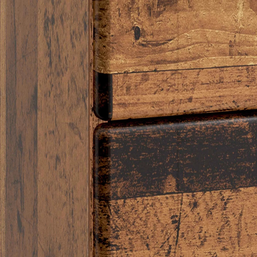 Armadio da Notte con cassetto Legno antico 43 x 41 x 66,5 cm 895483