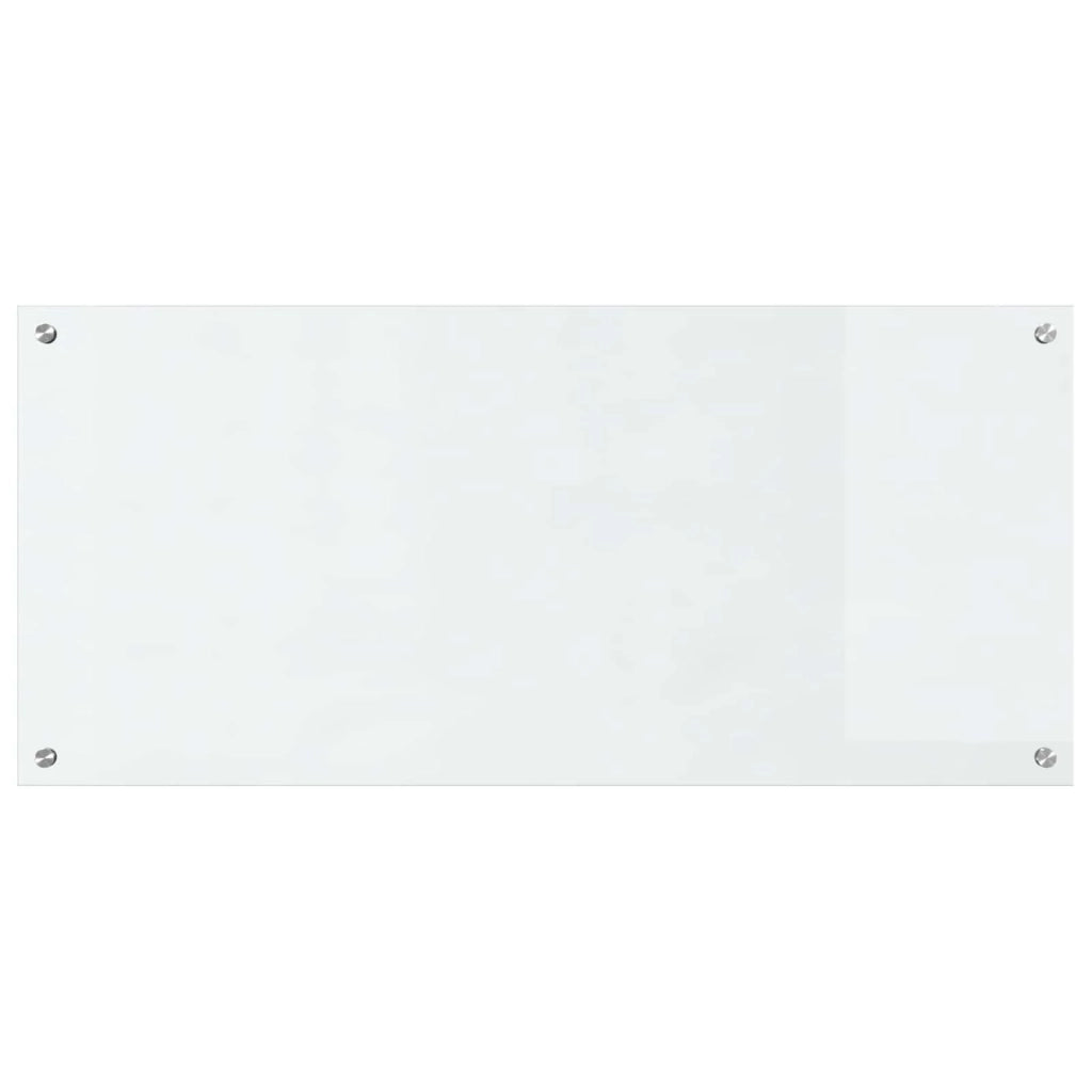 Paraschizzi moderno per cucina 110 x 50 x 0,6 cm resistente al calore design elegante in vetro temperato trasparente 02_0058473