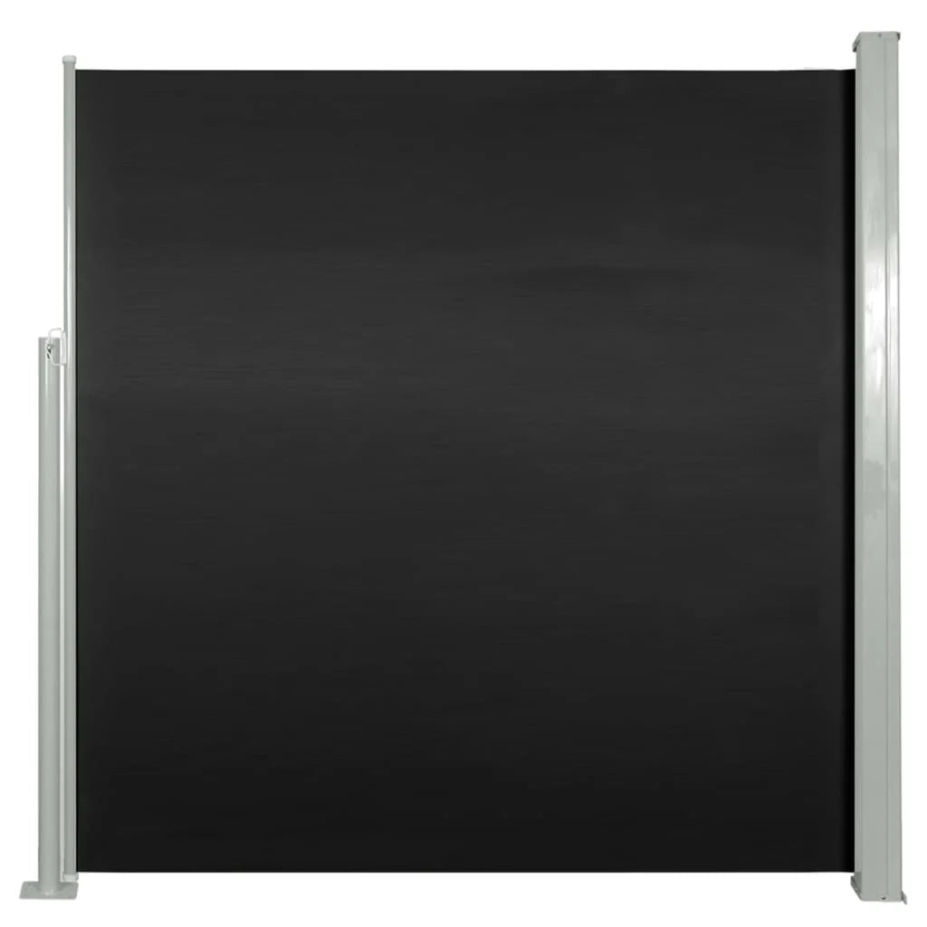 Tenda da sole laterale retrattile/schermo protettivo per patio giardino terrazza balcone 140 x 300 cm nero 02_0007091
