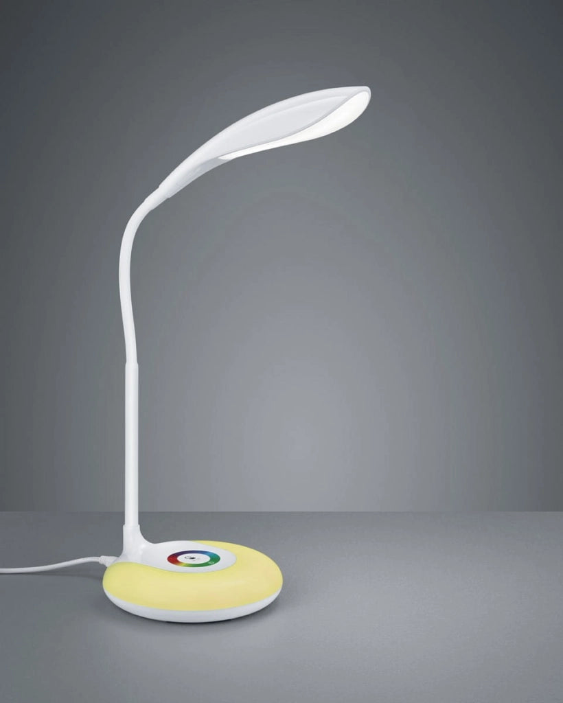 Lampada da scrivania KRAIT bianca LED RGB dimmer RL