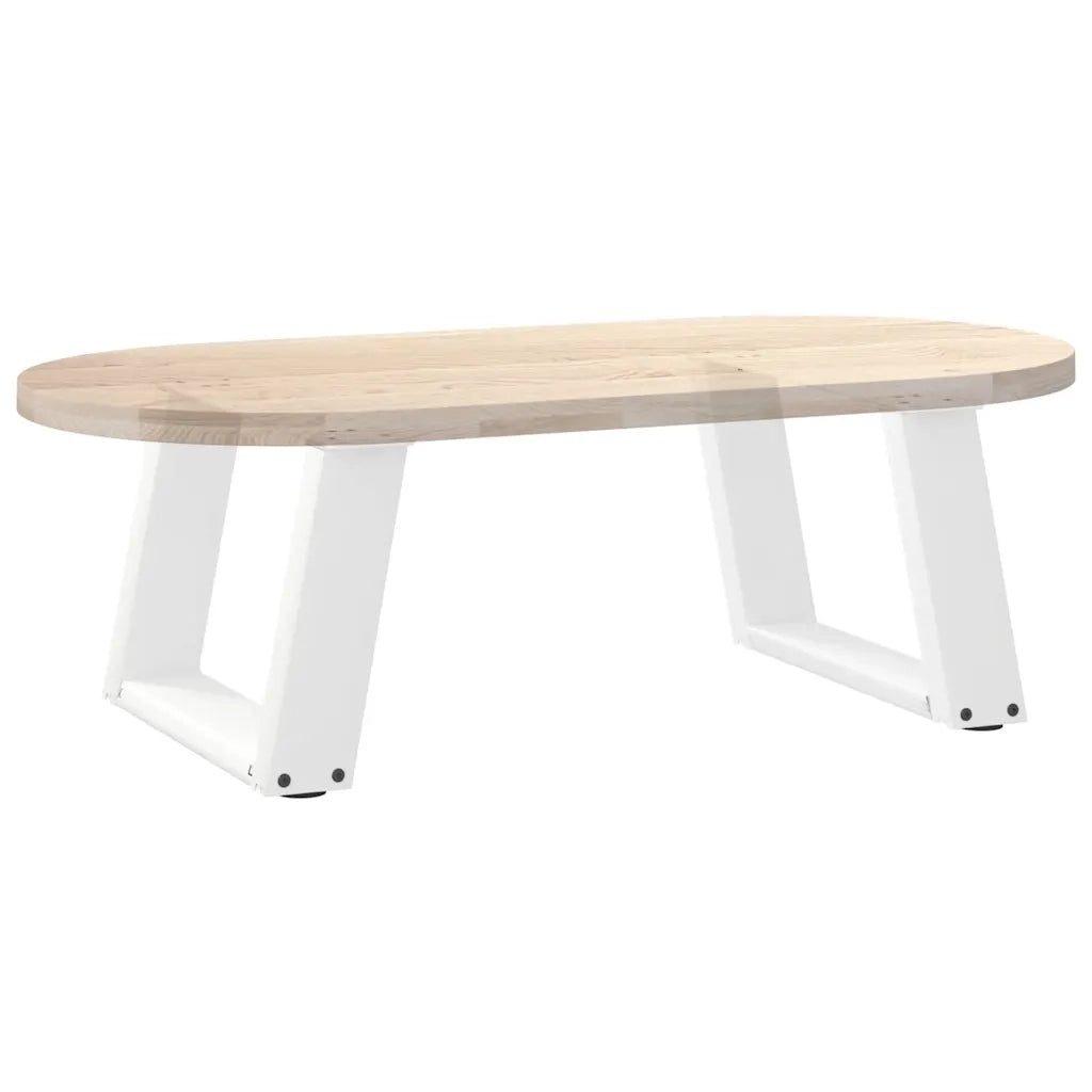 Gambe per Tavolino da Caff¨¨ a Forma di U 2 pz-Set di 2 Gamba per Tavolo Bianche 40x(30-31) cm Acciaio 972750