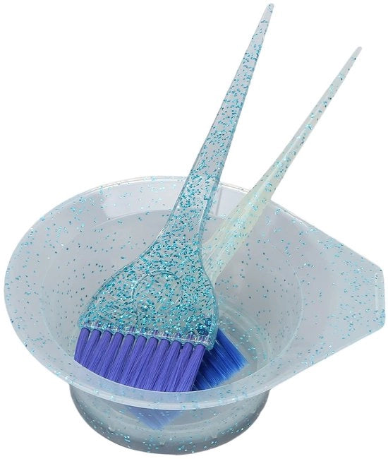 Set di pennelli per capelli - Manico antiscivolo - Strumenti per parrucchieri - Pennelli per verniciare - Pennello a doppia faccia - Pennello a coda punta - Per uso domestico - Set di pennelli per capelli