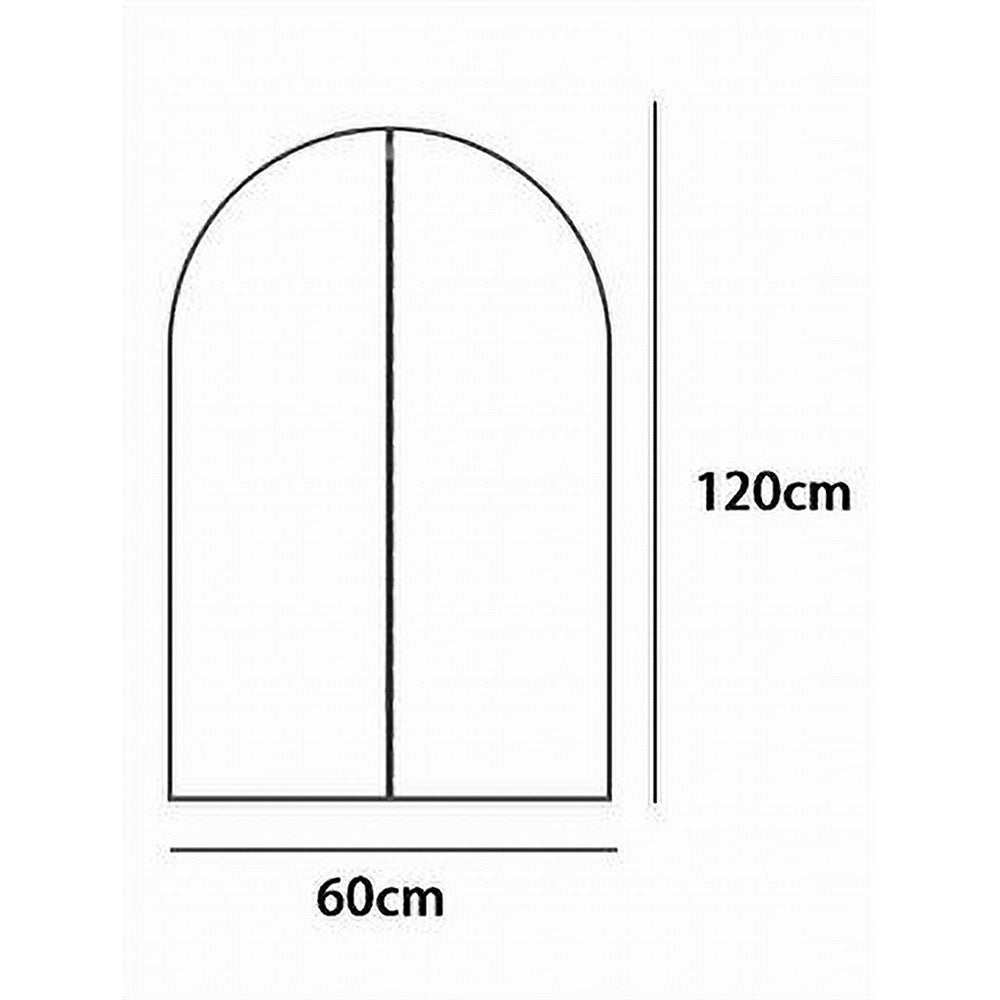 Trade Shop - Custodia Copriabito Fodera Indumenti Giacca Cappotto Con Cerniera 60x120cm 87416 -