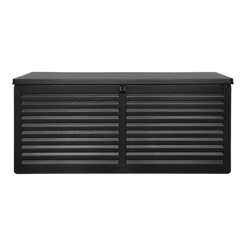 Box Porta-Cuscini Dubrovnik in Plastica Nera — 146,5×61×64,5 cm 490L