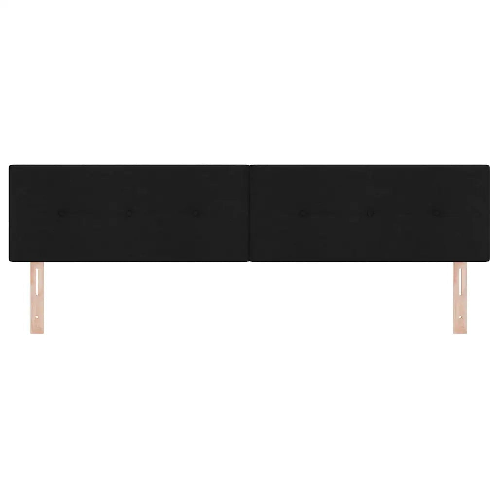Testiera LED con strisce LED con testiera Nero 200 cm Tessuto 3338163