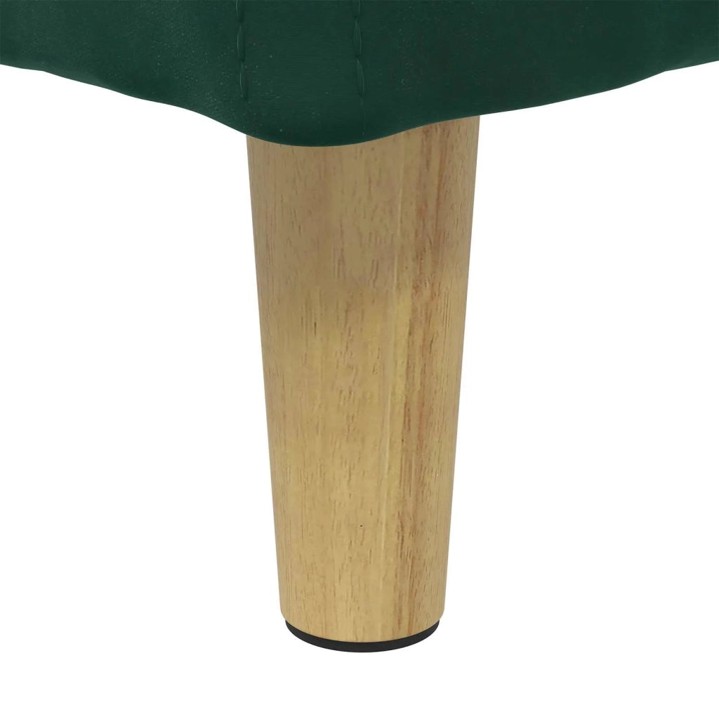 Pouf contenitore Verde Scuro 80 x 80 x 45 cm Velluto