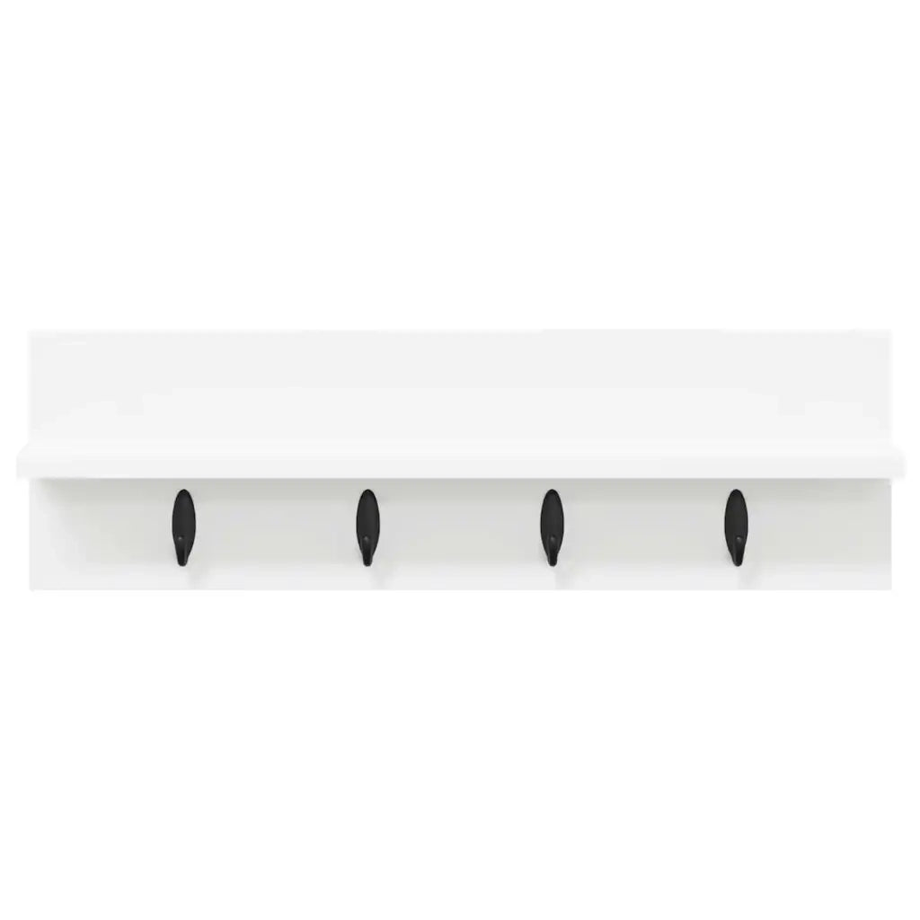 Appendiabiti a muro A parete Bianco 60 x 10,5 x 18 cm 874387