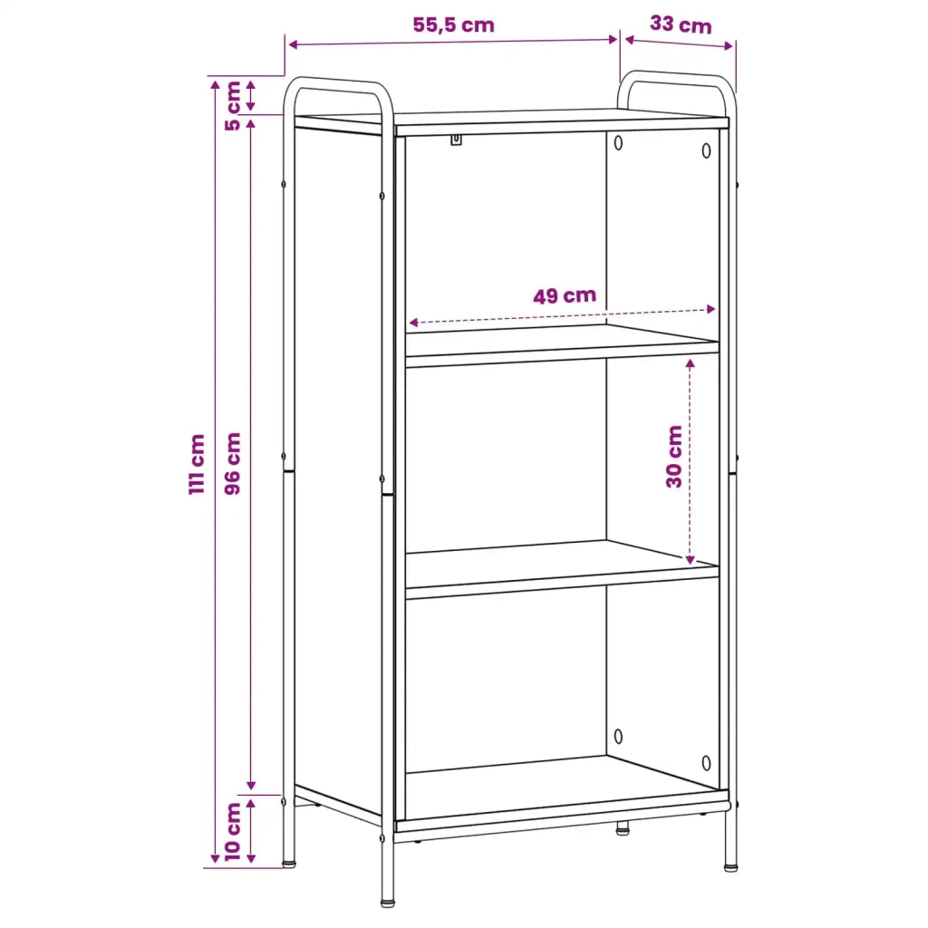 Armadio per Libri 55,5 x 33 x 174 cm Legno ingegnerizzato 8013913