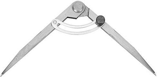 Passepartout Rilevabile fino a 210 mm - Ombrello per Matite - Portamatite in Pelle - Compasso da Disegno - Attrezzo Professionale - Acciaio di Alta Qualità