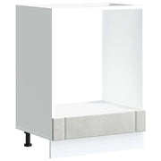 Pensile da cucina | Armadio Forno Lucca Grigio Cemento in Legno Multistrato
