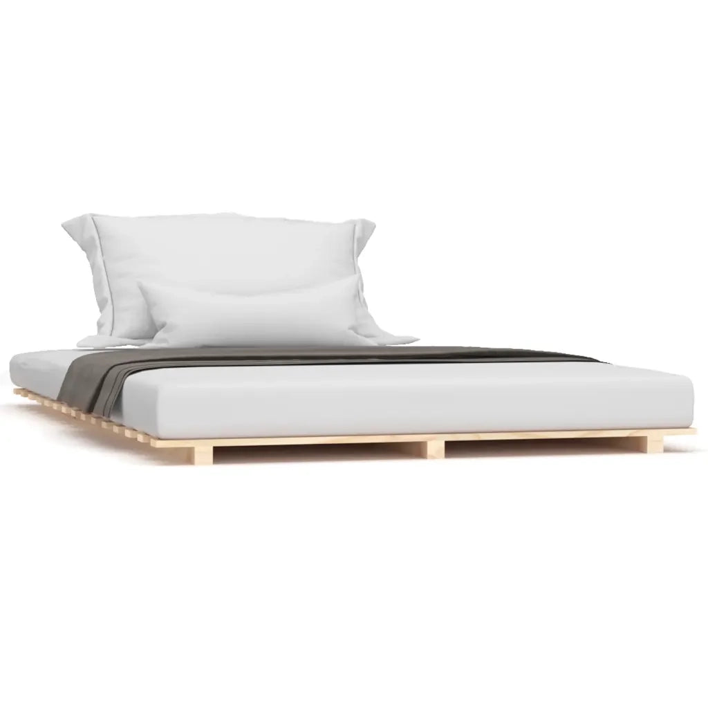 Giroletto senza Materasso-Struttura Letto 140x200 cm in Legno Massello di Pino 856467