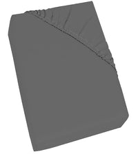 Lenzuolo Sotto con Angoli ed Elastico Tinta Unita Fumo Matrimoniale Maxy