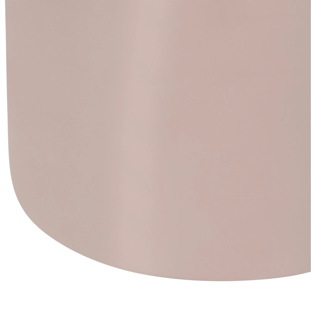 Tavolino Accent in ferro verniciato beige chiaro per soggiorno e camera da letto