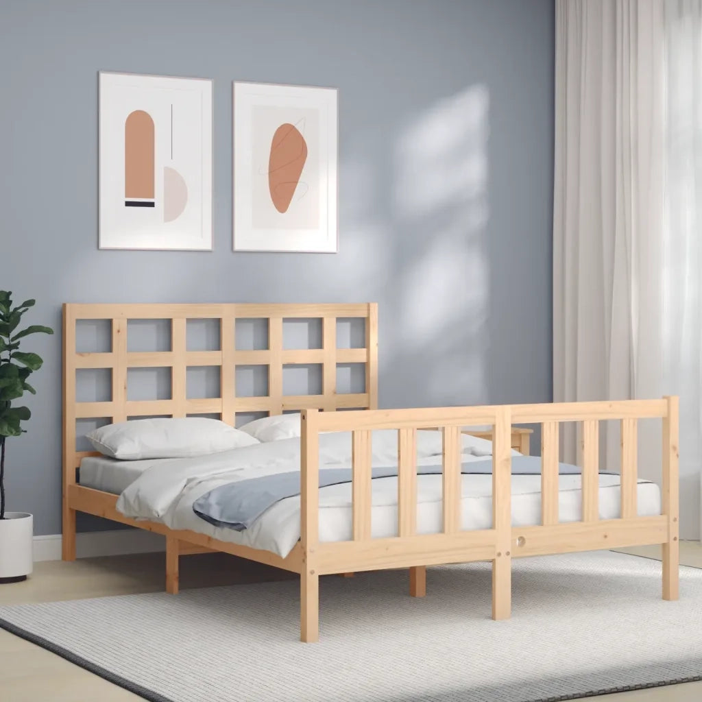 Giroletto senza Materasso-Struttura Letto 120x200 cm in Legno Massello di Pino 258457