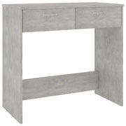 Scrivania-Scrivanie per ufficio e studio-Scrittoio Grigio Cemento 80x40x75 cm in Legno Multistrato