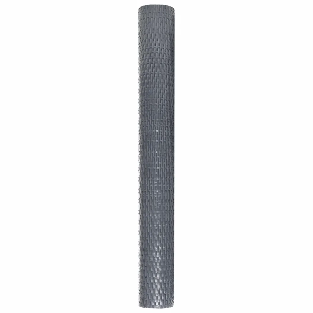 Paravento da Balcone Antracite 500x80 cm in Polyrattan 156241