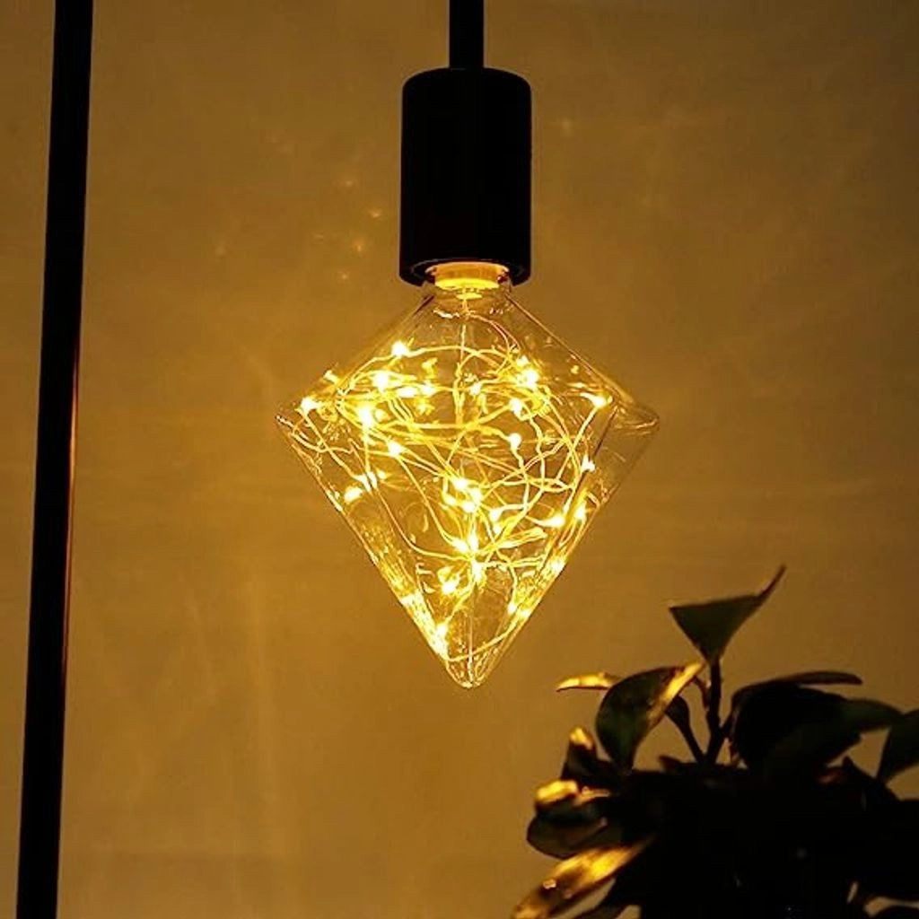 ZMH Lampadina LED Lampadina LED vintage E27 Fireworks 3W bianco caldo diamante