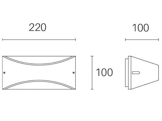 Applique da Esterno a LED 10W 3000K Sovil Bianco