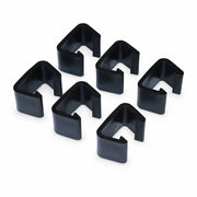 Set di 6 connettori per mobili da giardino, nero