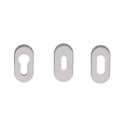 BOCCHETTA OVALE INOX h 6 mm - Per foro chiave - FIMET MANIGLIE