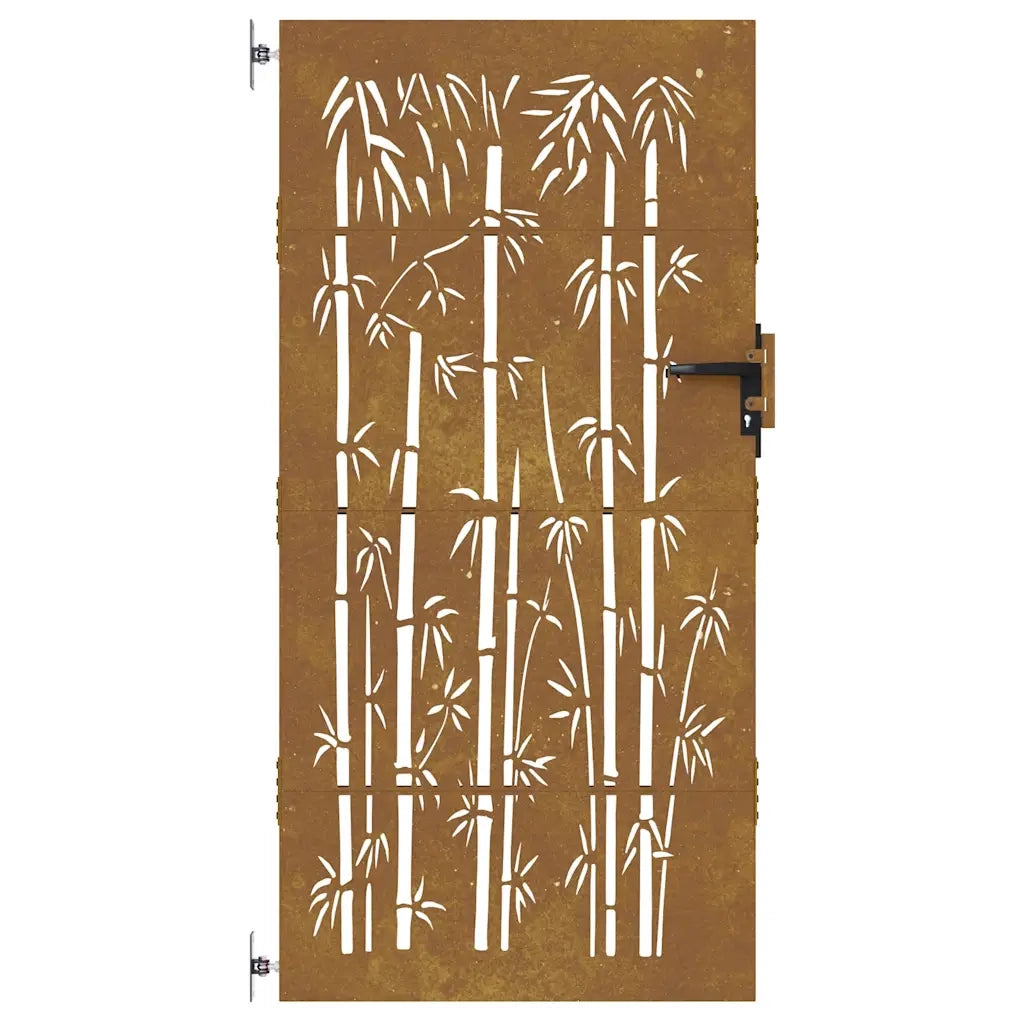 Cancello da Giardino 85x200 cm in Acciaio Corten Design BambÃ¹
