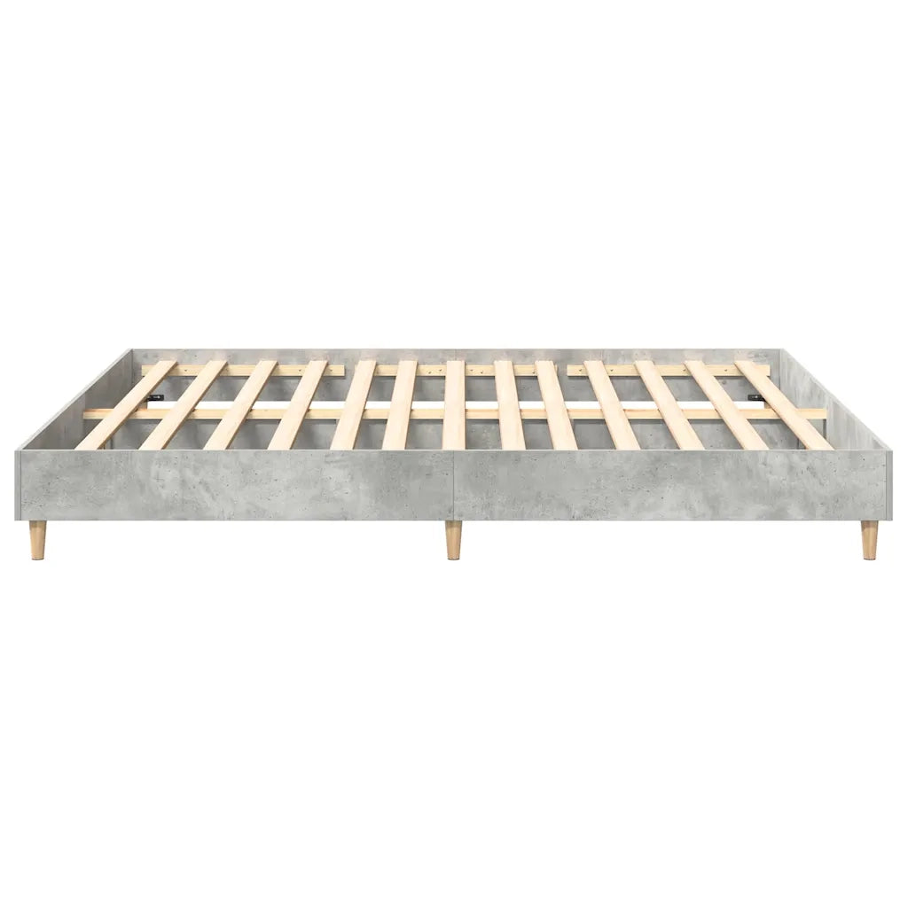Giroletto senza Materasso Grigio Cemento 200x200 cm Truciolato