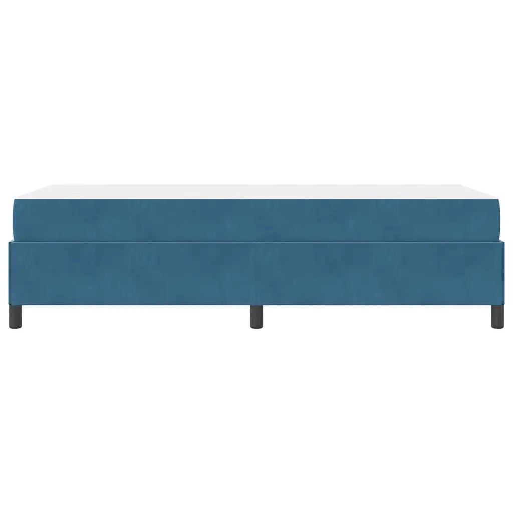 vidaXL Struttura del letto Blu scuro e bianco 90 x 190 cm Velluto