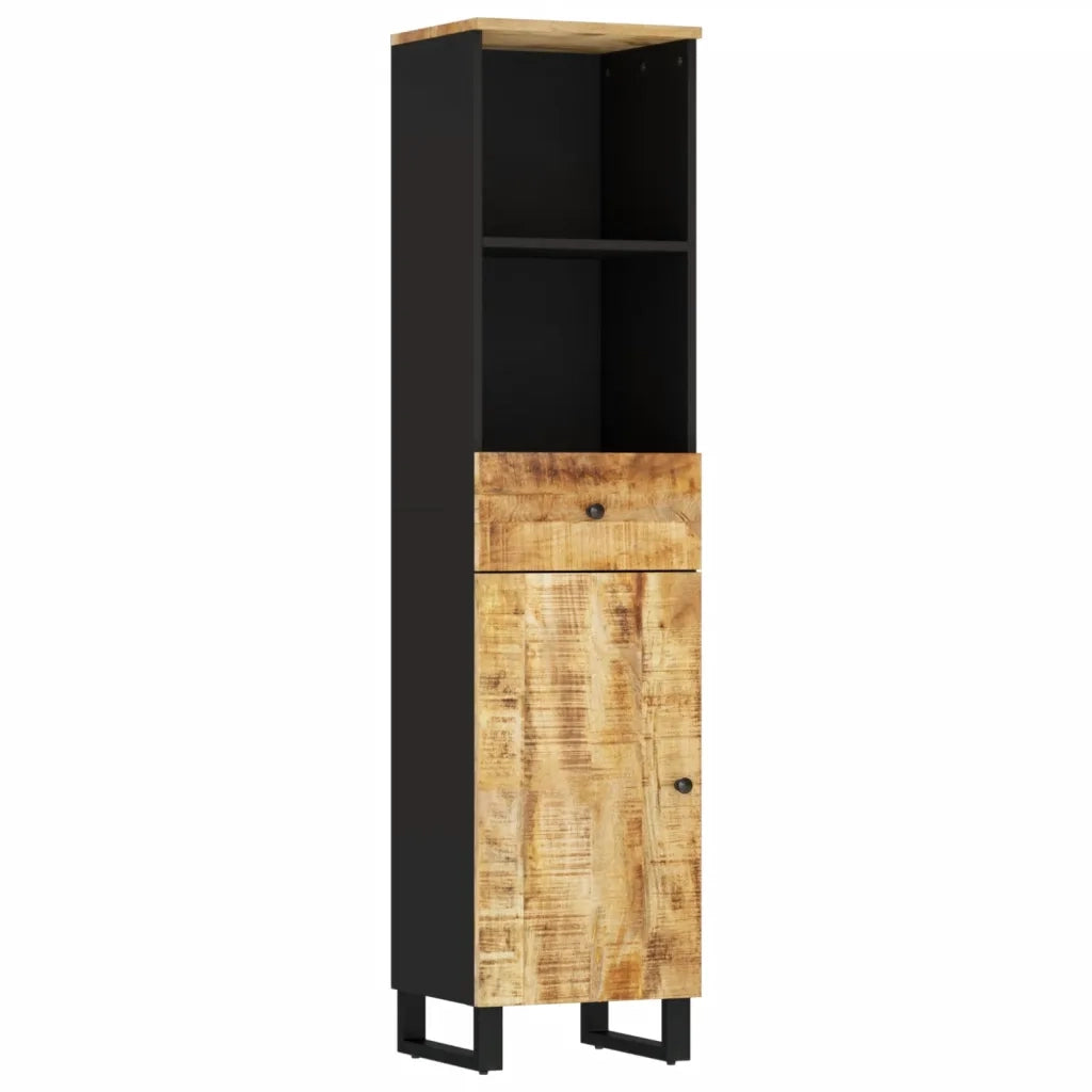 vidaXL Set Mobili da Bagno 4 pz in Legno Massello di Mango
