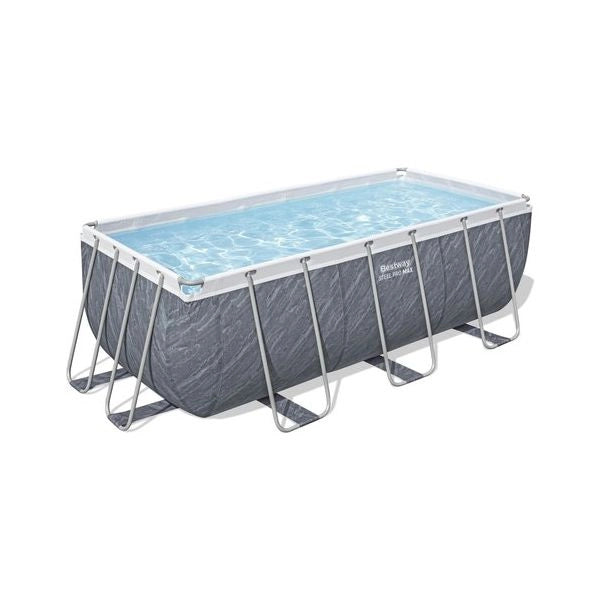 Piscina bestway 56722 7 steel pro max effetto marmo grigio