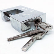 Trade Shop - Lucchetto In Acciaio Temprato Corazzato Antiscasso Catenaccio Per Cancello 60mm -