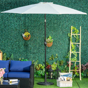 Base per Ombrellone da Giardino Mezzaluna 10kg in Cemento Ø50x32 cm