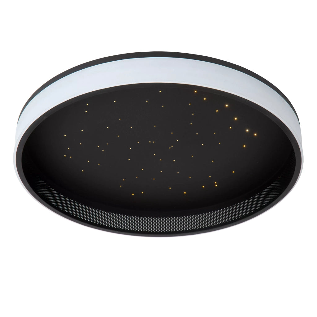 Plafoniera LED Lucide Estreja 40cm 40W nera stellata