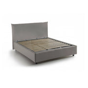 Amorino, Letto Piazza e Mezza Sfoderabile Made in Italy, Grigio Tortora