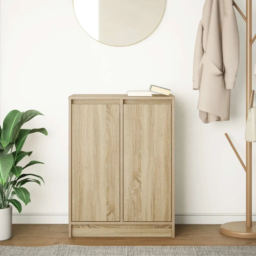vidaXL Credenza Rovere Sonoma 57x34x76 cm in Legno Multistrato