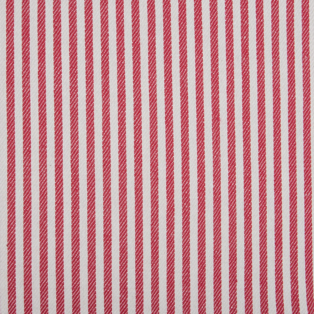 Set di 2 cuscini decorativi in cotone rosso e bianco 40 x 60 cm con motivo a strisce e bottoni Accessori decorativi retrò Camera da letto Soggiorno
