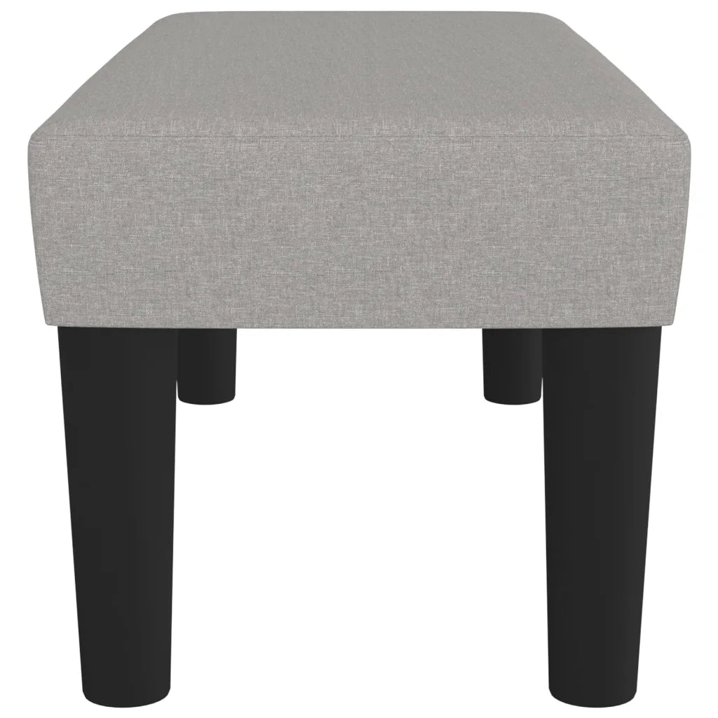 Panca Grigio Chiaro 70x30x30 cm in Tessuto 346616