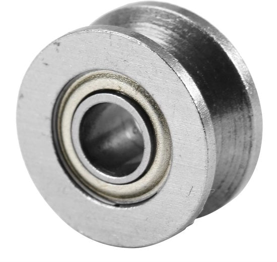 Lagers a V Groove in Acciaio di Carbonio - 10 Stuks - Doppia Schermatura - Profondità V 1,5 mm - Diametro Interno 4 mm - Diametro Esterno 13 mm - Lagers Lineari