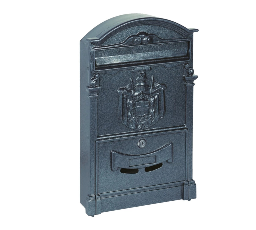 CASSETTA POSTALE IDEAL STAR IN ALLUMINIO cm 255x85x405h - Nera - IDEAL STAR