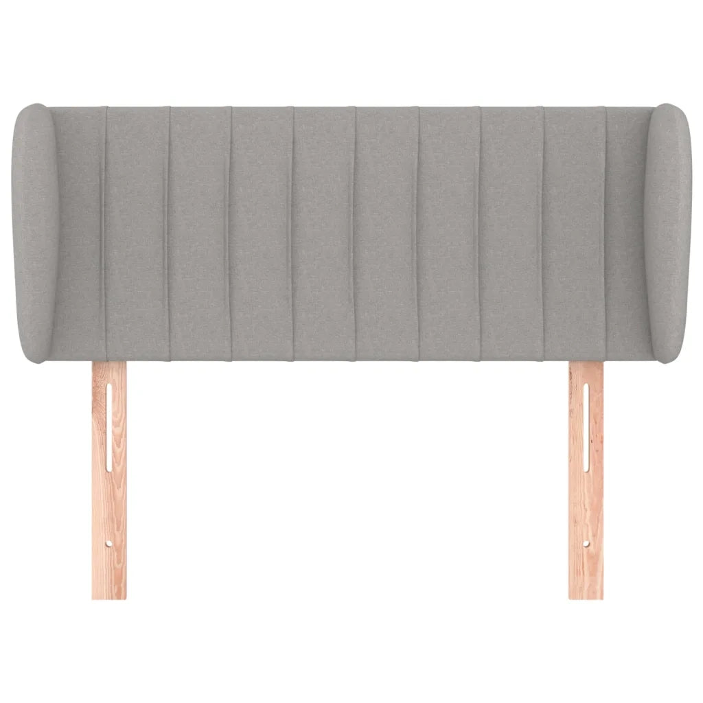 Testiera ad Orecchio Grigio Chiaro 83x23x78/88 cm in Tessuto