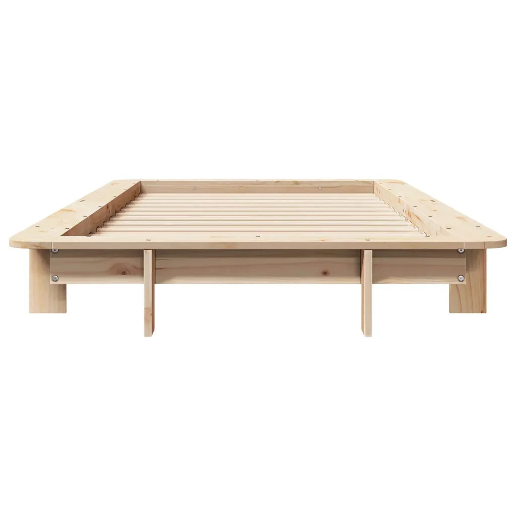 Letto senza Materasso 75x190 cm in Legno Massello Pino 850683